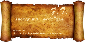 Fischgrund Terézia névjegykártya