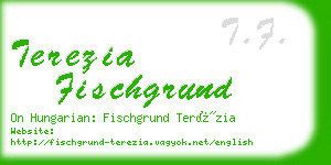 terezia fischgrund business card